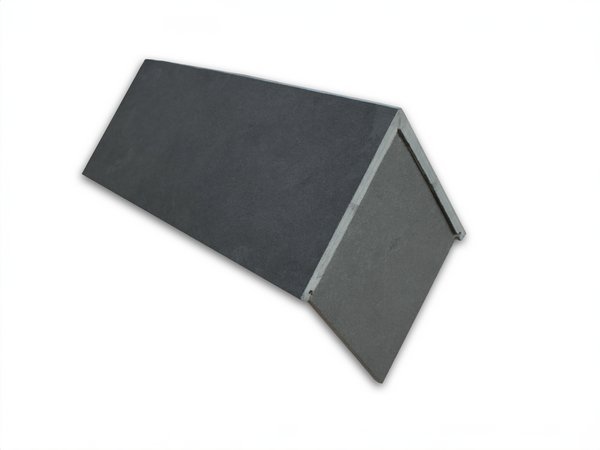 DCLSLSP500E-075-BE-IMAGE1 Mayan Natural Slate Classic RealRidge Graphite Block End Ridge Tile