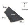 RealRidge-Natural-Slate-Ridge-Low-pitch-Conservatory-Ridge-cap-90-Image02-DOVLCAP090500B Mayan Natural Slate Overlap RealRidge Hip Cap