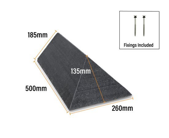 RealRidge-Natural-Slate-Ridge-Low-pitch-Conservatory-Ridge-cap-90-Image02-DOVLCAP090500B Mayan Natural Slate Overlap RealRidge Hip Cap